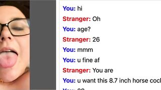 Omegle White Slut Wants Bbc Inside Her