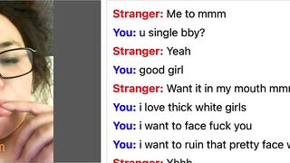 Omegle White Slut Wants Bbc Inside Her