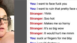 Omegle White Slut Wants Bbc Inside Her