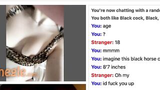 Omegle Teen Likes Big Cock
