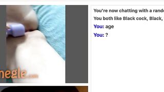 Omegle Teen Likes Big Cock
