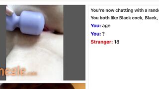 Omegle Teen Likes Big Cock