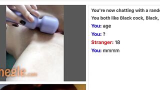 Omegle Teen Likes Big Cock