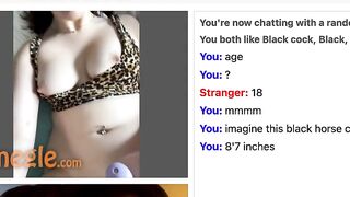 Omegle Teen Likes Big Cock