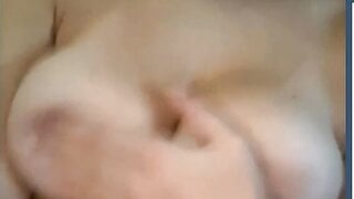 Big Tits Girl Masturbation and Helps Me Cum