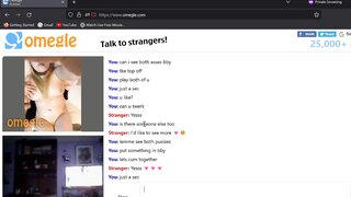bf handcuffed , girl plays on omegle.