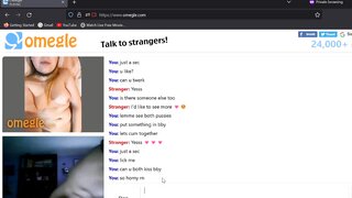 bf handcuffed , girl plays on omegle.