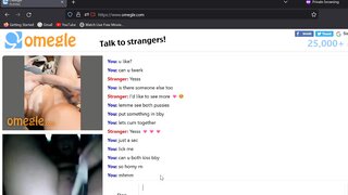 bf handcuffed , girl plays on omegle.