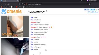 bf handcuffed , girl plays on omegle.