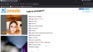 bf handcuffed , girl plays on omegle.