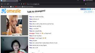 bf handcuffed , girl plays on omegle.