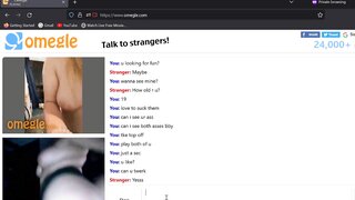 bf handcuffed , girl plays on omegle.