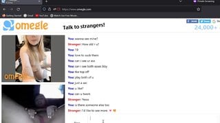 bf handcuffed , girl plays on omegle.