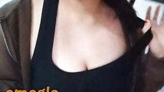 Super hot teen with huge tits plays