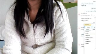 Omchater Skype Latina Masturbates
