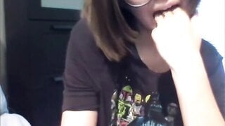 horny nerdy girl