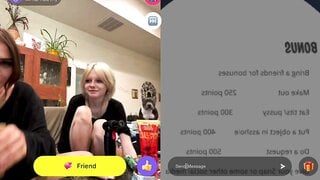 Girls kiss in monkey