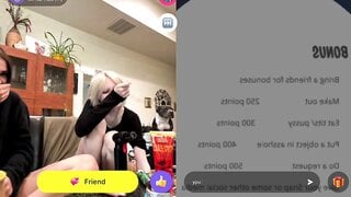 Girls kiss in monkey