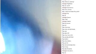 Omchater omegle hot girl shows her body