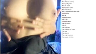 Omchater omegle hot girl shows her body