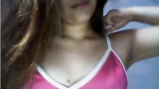 shy girl flashing tits