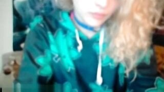 Blonde alt teen