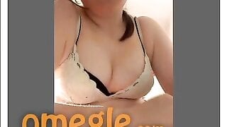 Cute teen masturbating with a brush