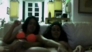 two teen girls fingering and fondling each other