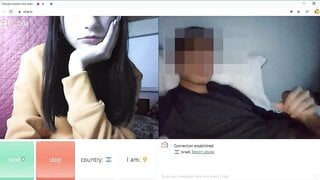 shy but opens mouth for cum