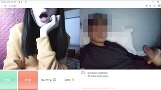 shy but opens mouth for cum