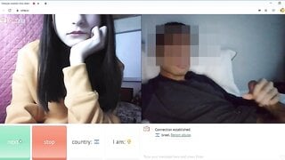 shy but opens mouth for cum