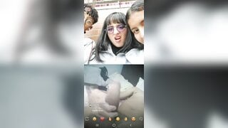 18 year old Colombian Latina girls are impressed to see Brazilian big pink dick