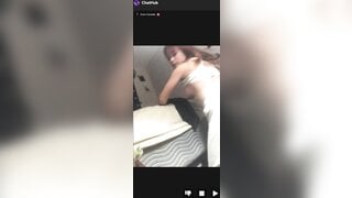 Cute Canadian 18yo girl showing her tits