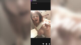 Cute Canadian 18yo girl showing her tits