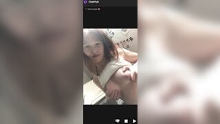 Cute Canadian 18yo girl showing her tits
