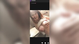 Cute Canadian 18yo girl showing her tits