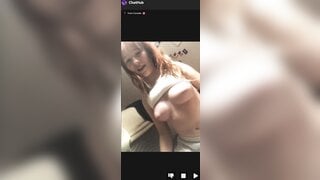 Cute Canadian 18yo girl showing her tits