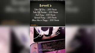 18 year old teen plays on omegle until titty fucking dildo for stranger