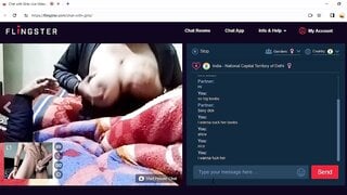 Indian hubby showing wife's big boobs