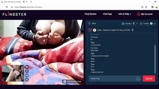 Indian hubby showing wife's big boobs
