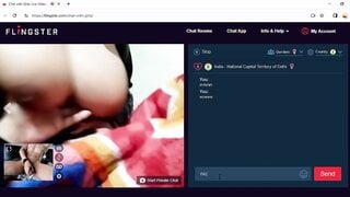 Indian hubby showing wife's big boobs