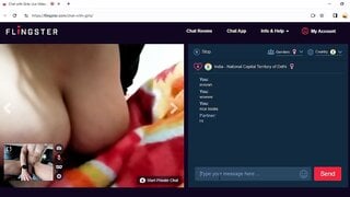 Indian hubby showing wife's big boobs