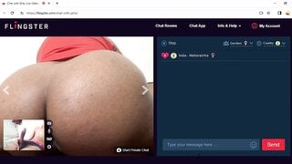Indian baby shows ass and play for big cock