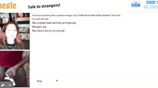 Omegle slut want to suck my dick