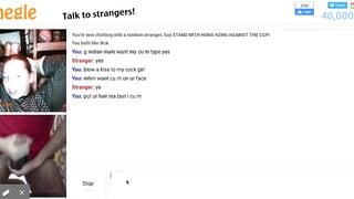 Omegle slut want to suck my dick