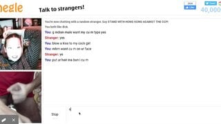 Omegle slut want to suck my dick