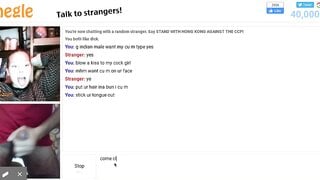 Omegle slut want to suck my dick