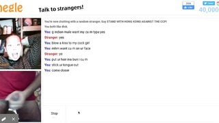 Omegle slut want to suck my dick