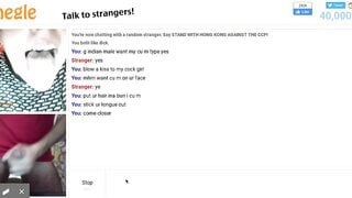 Omegle slut want to suck my dick