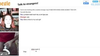 Omegle slut want to suck my dick